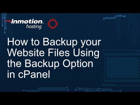 How to Backup your Website Files Using the Backup Option in cPanel