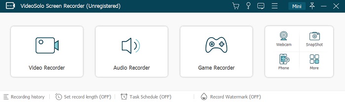 Recording Modes in VideoSolo Screen Recorder