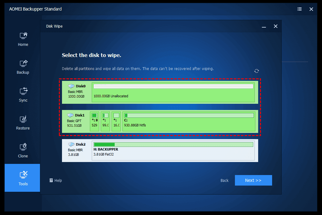 choose-disk-to-wipe