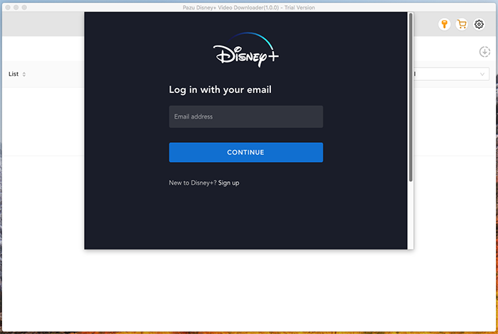 Log in to your Disney Plus Account.